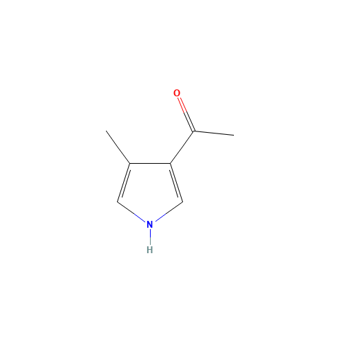1-(4-methyl-1H-pyrrol-3-yl)ethanone (CAS: 18818-30-9) - Chemical Structure and Molecular Formula 