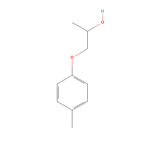1-(4-Methylphenoxy)propan-2-ol (CAS: 4369-08-8) - Chemical Structure and Molecular Formula 