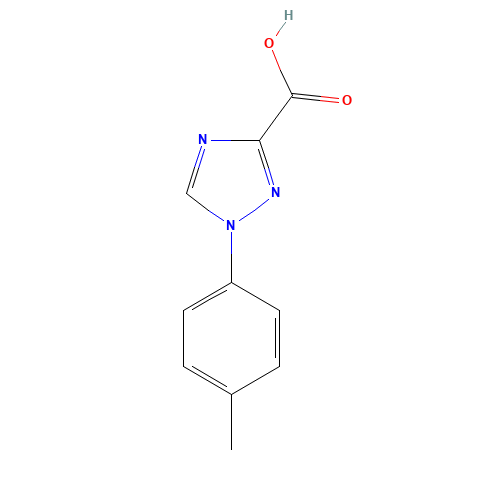 1-(4-Methylphenyl)-1H-1,2,4-triazole-3-carboxylic acid (CAS: 1020253-51-3) - Chemical Structure and Molecular Formula 