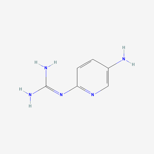 1-(5-Aminopyridin-2-yl)guanidine (CAS: 556815-39-5) - Chemical Structure and Molecular Formula 