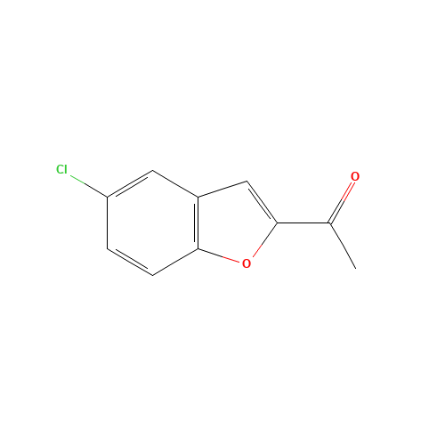 1-(5-chloro-1-benzofuran-2-yl)ethanone (CAS: 1646-32-8) - Chemical Structure and Molecular Formula 