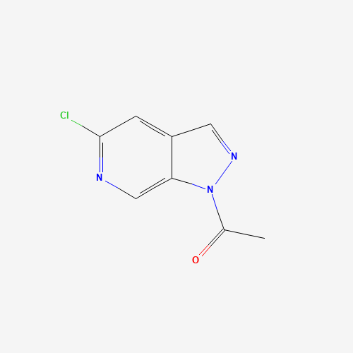 1-(5-Chloro-1H-pyrazolo[3,4-c]pyridin-1-yl)ethanone (CAS: 76006-04-7) - Chemical Structure and Molecular Formula 