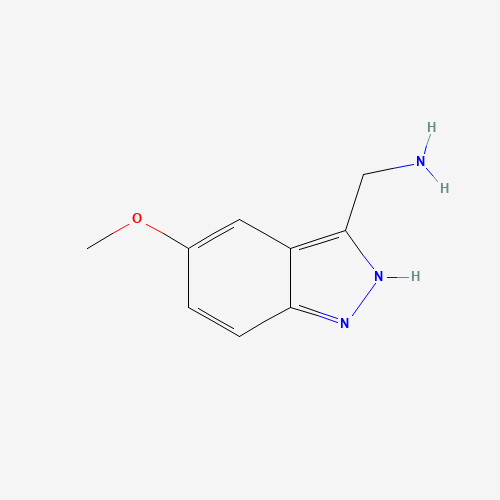 1-(5-Methoxy-1H-indazol-3-yl)methanamine dihydrochloride (CAS: 885271-81-8) - Chemical Structure and Molecular Formula 