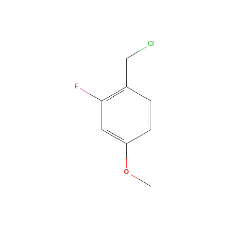 1-(Chloromethyl)-2-fluoro-4-methoxybenzene (CAS: 331-63-5) - Chemical Structure and Molecular Formula 