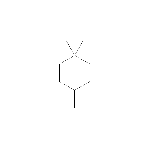 1,1,4-Trimethylcyclohexane (CAS: 7094-27-1) - Chemical Structure and Molecular Formula 