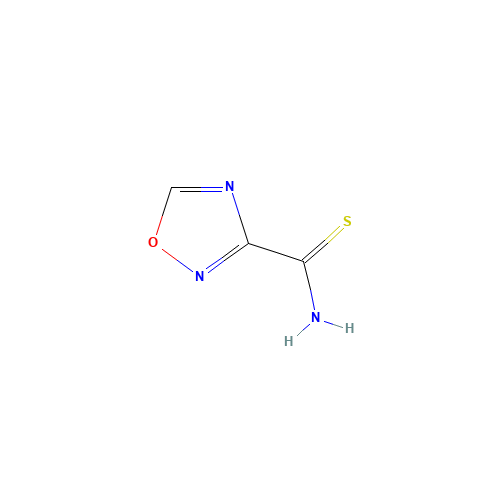 1,2,4-Oxadiazole-3-carbothioamide (CAS: 39512-80-6) - Chemical Structure and Molecular Formula 