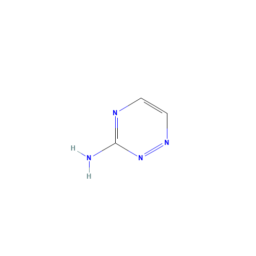 1,2,4-triazin-3-amine (CAS: 184433-61-2) - Chemical Structure and Molecular Formula 