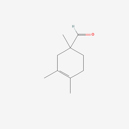 1,3,4-trimethylcyclohex-3-ene-1-carbaldehyde (CAS: 40702-26-9) - Chemical Structure and Molecular Formula 