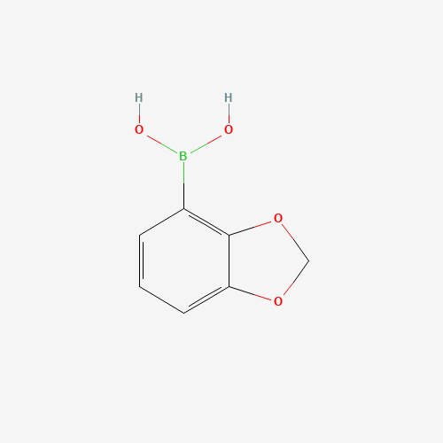 1,3-Benzodioxol-4-ylboronic acid (CAS: 361456-68-0) - Chemical Structure and Molecular Formula 