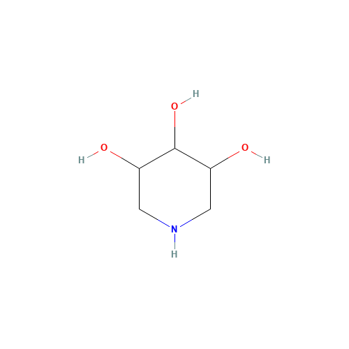 1,5-Dideoxy-1,5-imino-xylitol (CAS: 13042-55-2) - Chemical Structure and Molecular Formula 