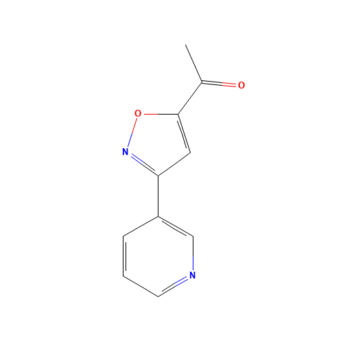1-[3-(3-Pyridinyl)-1,2-oxazol-5-yl]ethanone (CAS: 889939-04-2) - Chemical Structure and Molecular Formula 