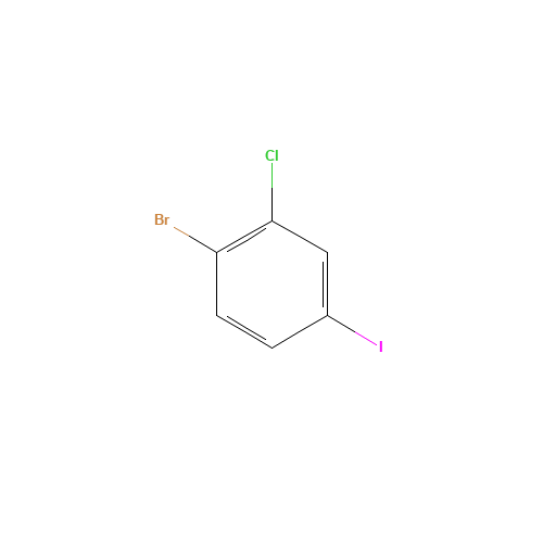 1-Bromo-2-chloro-4-iodobenzene (CAS: 535934-25-9) - Chemical Structure and Molecular Formula 