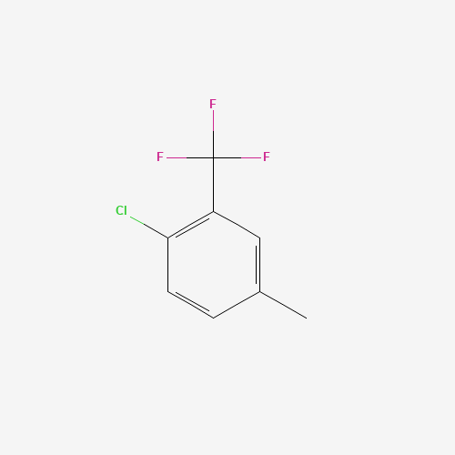 1-Chloro-4-methyl-2-(trifluoromethyl)benzene (CAS: 80245-27-8) - Chemical Structure and Molecular Formula 