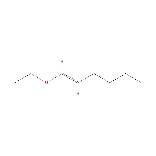 1-Ethoxy-1-hexene (CAS: 14092-07-0) - Chemical Structure and Molecular Formula 
