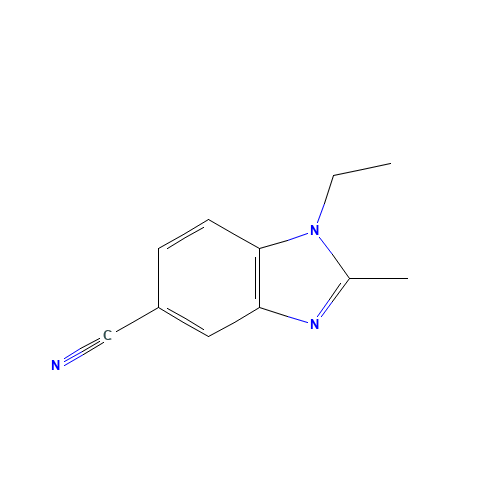 1-ethyl-2-methyl-5-cyanobenzimidazole (CAS: 62306-08-5) - Related Chemical Product