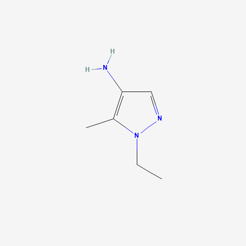 1-ethyl-5-methyl-1H-pyrazol-4-amine (CAS: 1174882-85-9) - Chemical Structure and Molecular Formula 