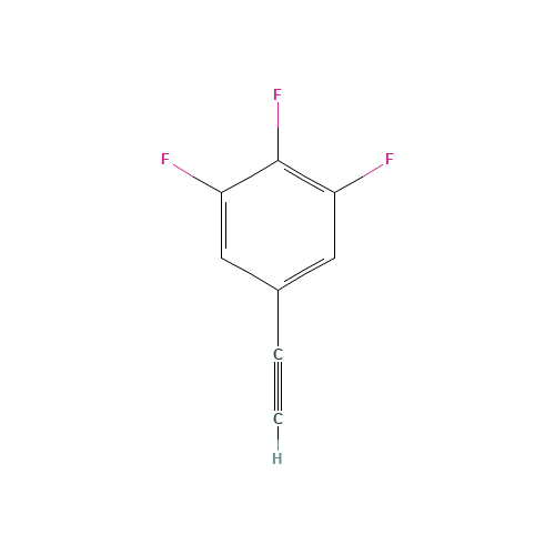 1-Ethynyl-3,4,5-trifluorobenzene (CAS: 158816-55-8) - Chemical Structure and Molecular Formula 