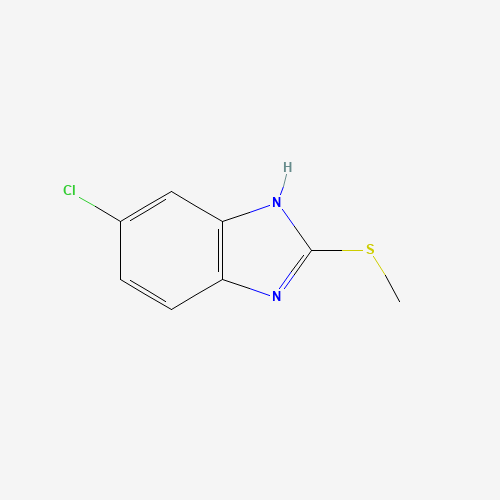 1H-benzimidazole, 5-chloro-2-(methylthio)- (CAS: 7692-57-1) - Chemical Structure and Molecular Formula 