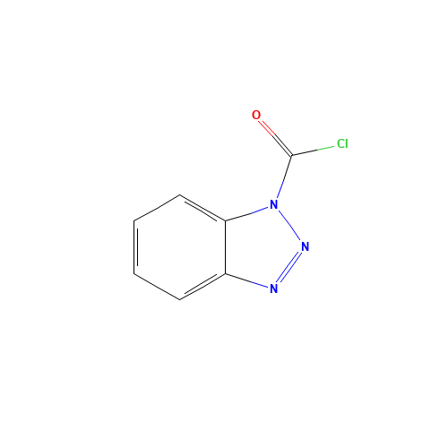 1H-Benzotriazole-1-carbonyl chloride (CAS: 65095-13-8) - Chemical Structure and Molecular Formula 