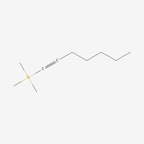 1-Heptyn-1-yl(trimethyl)silane (CAS: 15719-56-9) - Chemical Structure and Molecular Formula 