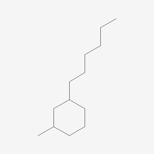1-Hexyl-3-methylcyclohexane (CAS: 52886-35-8) - Chemical Structure and Molecular Formula 