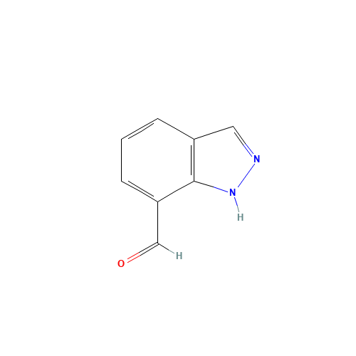 1H-indazole-7-carbaldehyde (CAS: 312746-72-8) - Chemical Structure and Molecular Formula 