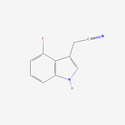 1H-indole-3-acetonitrile, 4-fluoro- (CAS: 89434-04-8) - Chemical Structure and Molecular Formula 