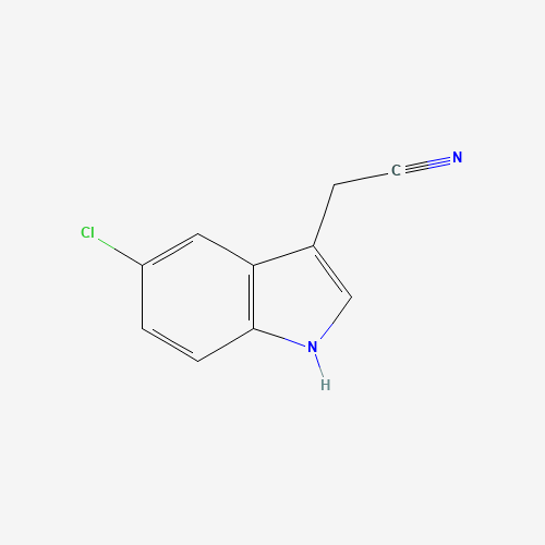 1H-indole-3-acetonitrile, 5-chloro- (CAS: 81630-83-3) - Chemical Structure and Molecular Formula 