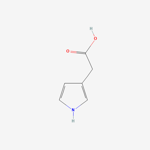 1H-Pyrrol-3-ylacetic acid (CAS: 86688-96-2) - Chemical Structure and Molecular Formula 