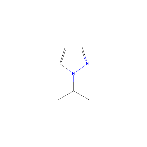 1-isopropyl-1H-pyrazole (CAS: 18952-87-9) - Chemical Structure and Molecular Formula 