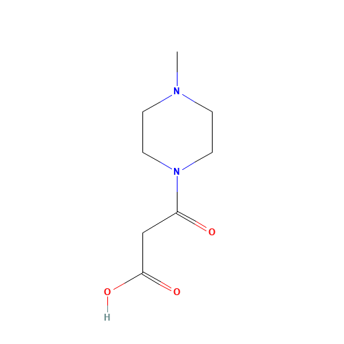 1-Piperazinepropanoic acid, 4-methyl-b-oxo- (CAS: 318280-11-4) - Chemical Structure and Molecular Formula 