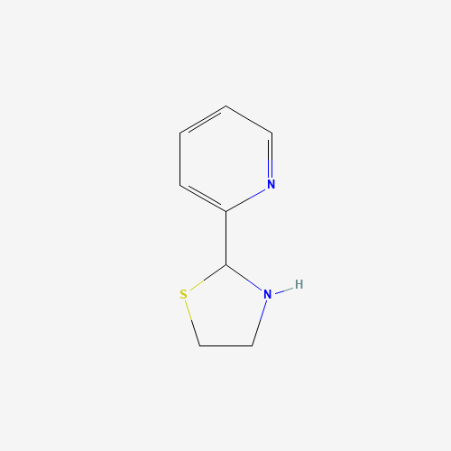 2-(1,3-Thiazolidin-2-yl)pyridine (CAS: 700-94-7) - Chemical Structure and Molecular Formula 