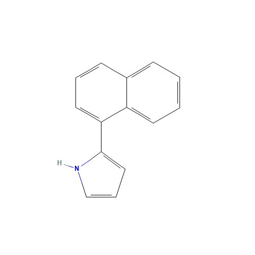 2-(1-Naphthyl)-1H-pyrrole (CAS: 84716-37-0) - Chemical Structure and Molecular Formula 