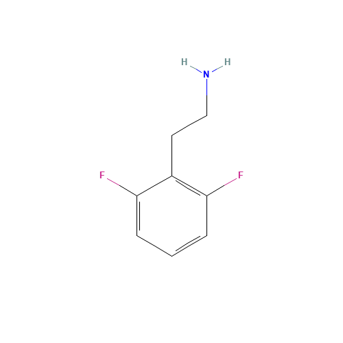 2-(2,6-difluorophenyl)ethan-1-amine (CAS: 17291-90-6) - Chemical Structure and Molecular Formula 