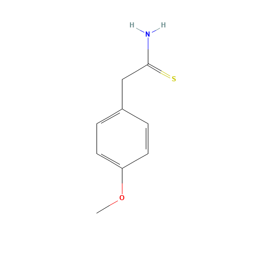 2-(4-METHOXYPHENYL)ETHANETHIOAMIDE (CAS: 60759-02-6) - Chemical Structure and Molecular Formula 