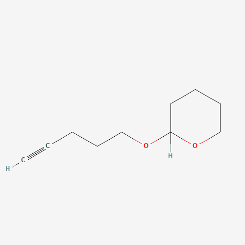 2-(4-Pentyn-1-yloxy)tetrahydro-2H-pyran (CAS: 62992-46-5) - Chemical Structure and Molecular Formula 