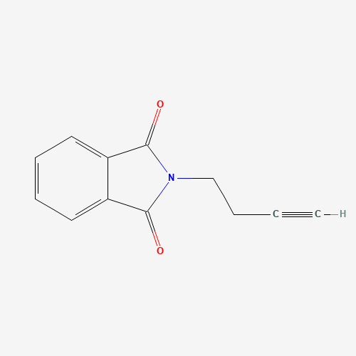 2-(But-3-yn-1-yl)-1H-isoindole-1,3(2H)-dione (CAS: 14396-90-8) - Chemical Structure and Molecular Formula 