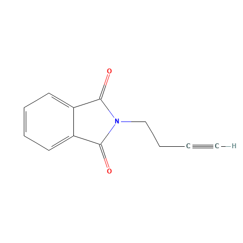 2-(But-3-yn-1-yl)-1H-isoindole-1,3(2H)-dione (CAS: 14396-90-8) - Chemical Structure and Molecular Formula 