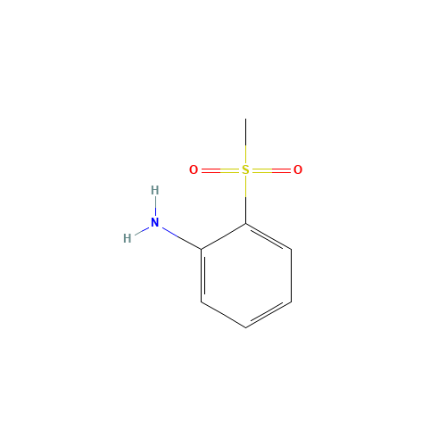 2-(methylsulfonyl)aniline (CAS: 2987-49-7) - Chemical Structure and Molecular Formula 