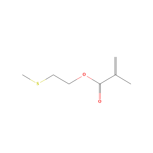 2-(methylthio)ethyl methacrylate (CAS: 14216-23-0) - Chemical Structure and Molecular Formula 