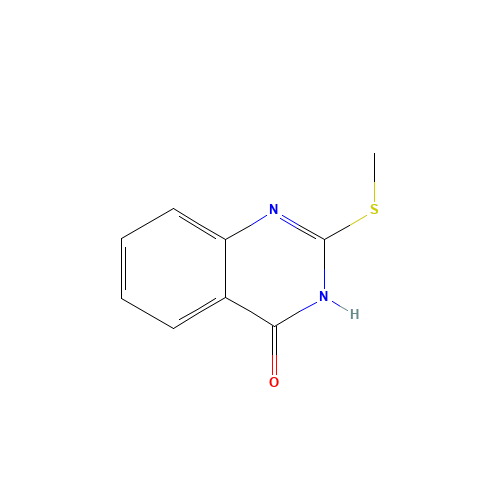 2-(methylthio)quinazolin-4(3H)-one (CAS: 54855-81-1) - Chemical Structure and Molecular Formula 