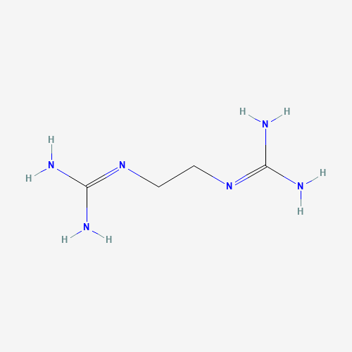 2,2'-(1,2-Ethanediyl)diguanidine (CAS: 44956-51-6) - Chemical Structure and Molecular Formula 