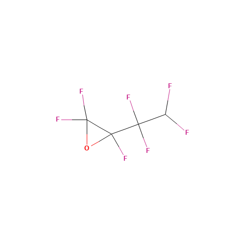2,2,3-Trifluoro-3-(1,1,2,2-tetrafluoroethyl)oxirane (CAS: 50838-64-7) - Chemical Structure and Molecular Formula 