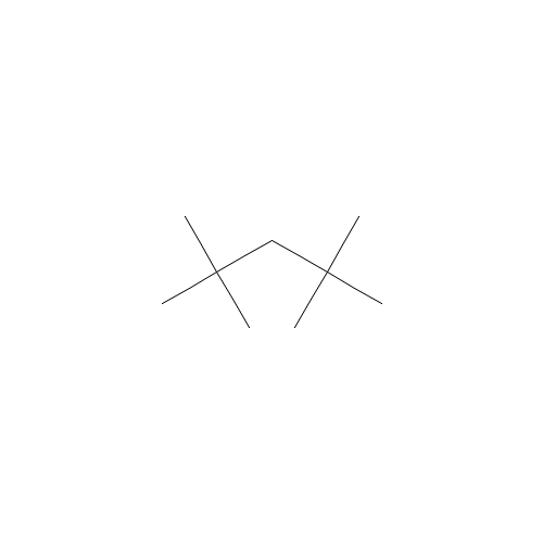 2,2,4,4-tetramethylpentane (CAS: 1070-87-7) - Chemical Structure and Molecular Formula 