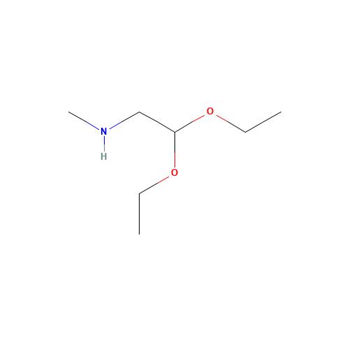 2,2-diethoxy-n-methylethanamine (CAS: 20677-73-0) - Chemical Structure and Molecular Formula 