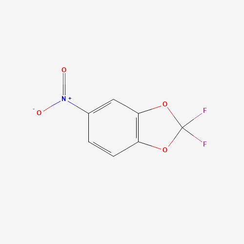 2,2-Difluoro-5-nitro-1,3-benzodioxole (CAS: 1645-96-1) - Chemical Structure and Molecular Formula 