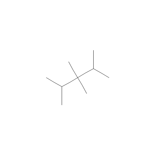 2,3,3,4-tetramethylpentane (CAS: 16747-38-9) - Chemical Structure and Molecular Formula 
