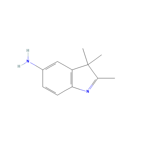 2,3,3-Trimethyl-3H-indol-5-amine (CAS: 773-63-7) - Chemical Structure and Molecular Formula 