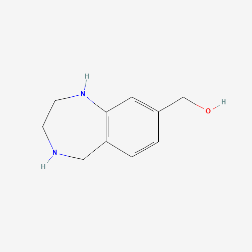 2,3,4,5-Tetrahydro-1H-1,4-benzodiazepin-8-ylmethanol (CAS: 195985-15-0) - Chemical Structure and Molecular Formula 