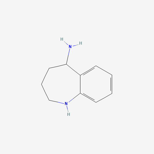 2,3,4,5-Tetrahydro-1H-1-benzazepin-5-amin (CAS: 885275-16-1) - Chemical Structure and Molecular Formula 